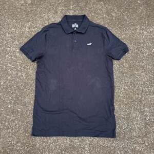 Hollister Men's Short Sleeve Polo Shirt Black Size L